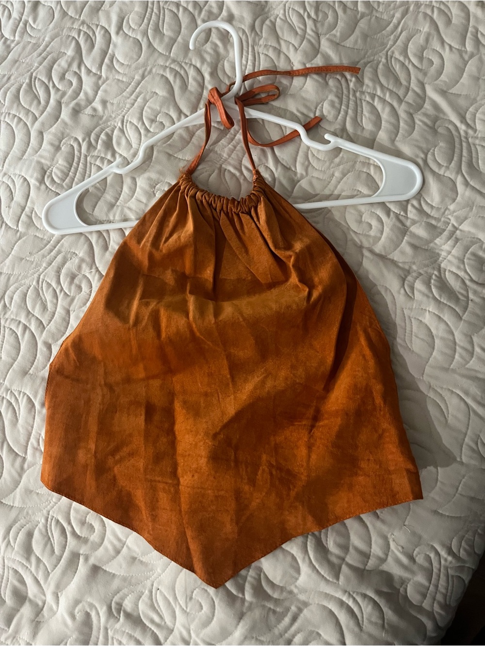 Vintage Bebe 100% genuine leather halter top size 4